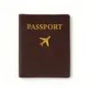 Porta-passaporte RFID multifuncional em estoque para viagens ao exterior, bolsa para armazenamento de documentos transfronteiriços, porta-passaporte de PU, bolsa de passaporte modelo novo