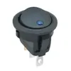 Interruptor de Encendido Basculante Kcd1 Certificado Cb de 2 Posiciones y 3 Pines Iluminado Azul Ojo de Gato con la Parte Redonda Arriba y la Parte Inferior Abajo