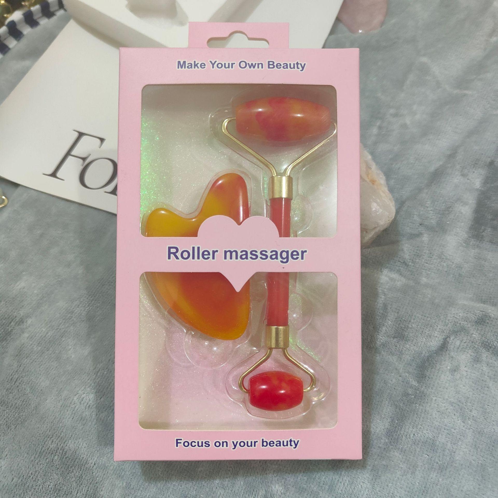 树脂蜜蜡玉石滚轮按摩器