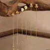 Estilo Ins Coreano Diseño de Nicho Pendientes de Corona de Margarita con Láser en Forma de Corazón Moda para Mujer Pendientes Elegantes de Acero de Titanio