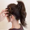 Presilha de Cabelo Pequena com Laço, Mini Acessório de Cabelo para Rabo de Cavalo Alto, Presilha de Cabelo Elegante, Acessório de Cabelo Versátil para Mulheres