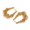 Nuevos pendientes de acero de titanio de alta calidad de moda europea y americana para mujer, elegantes pendientes geométricos en forma de U, chapados en oro de 18 quilates que combinan con todo.