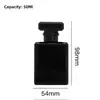 Botellas de perfume de vidrio de alta gama de 30 ml y 50 ml, disponibles en stock. Estas elegantes y portátiles botellas pulverizadoras cosméticas son las mismas que utilizan las grandes marcas.