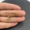 Accesorios de joyería de aleación DIY pétalos huecos soporte de flores cuentas espaciadoras para pulsera cuentas de posicionamiento material de capullo de flor V149