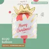 Nueva Serie de Decoración para Fiesta Navideña Mini Muñeco de Nieve, Anciano, Reno, Árbol de Navidad Globos de Papel de Aluminio Serie Navideña