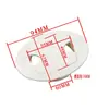 Cubierta Ovalada de Plástico para Gestión de Cables para Escritorio de Computadora con Tamaño de Apertura 60/65/80 mm, Adecuada para Oficina y Decoración del Hogar