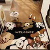 Alfombra de Entrada de Animales Lindos de Diatomeas, Felpudo para Puerta de Baño/Inodoro, Antideslizante, Absorbente de Agua, Secado Rápido, Esterilla para Suelo