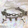 Pulsera Hermosa Estilo Chino Tai Chi Montaña Fantasma Diseño de Nicho Femenino Nuevo Estilo Chino Pulsera de Vidrio de Doble Capa Graduación Estudiante