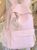 Mochilas para Meninas do Ensino Fundamental, Atmosfera Feminina, Bolinhas, Grande Capacidade, Versátil, Mochilas de Estudante Femininas com Aparência Sofisticada, Ensino Médio