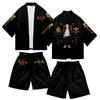 2021 Nuevo Anime Tokyo Manika Avengers Impresión Digital a Color 3D Conjunto de Kimono de Verano para Hombre y Mujer