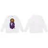 Suministro al por mayor de sudadera con cuello redondo de peso pesado de marca de moda de comercio exterior BAPE cabeza de mono, chaqueta de manga larga de tiburón, 13 sudaderas para hombre