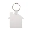 Chaveiro de Madeira para Transferência de Calor em Branco Placa de MDF Figura para Impressão Chaveiro Quadrado Sublimação Placa Dupla Face Enfeites de Pendurar
