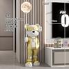 Decoración de suelo de oso violento para habitación infantil Chen, mueble de TV, sofá, luz de estrella, regalo de inauguración de la casa