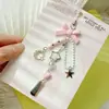 Cadena de Tarjeta Goo Dulce y Genial Estilo Ins Versátil Colgante de Llavero de Aleación de Acrílico Correa para Teléfono Móvil Colgante de Bolso