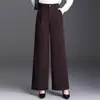 2026 Nova Moda Popular Calças de Perna Larga Soltas Casuais Simples de Perna Reta Calças Longas Casuais de Outono para Mulheres