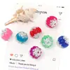 Novedad, Cuentas de Flor de Acrílico de Alta Resistencia, Cuentas Redondas Frescas Coloridas de Moda, Cuentas de Sandía de Alta Resistencia de Gama Alta Transfronterizas