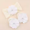 Conjunto de Meias e Faixa de Cabelo de Nylon para Bebê Recém-Nascido Florzinha Meias Antiderrapantes para Criança Pequena Meias de Bebê Acessórios de Cabelo para Cabeça