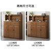 Armário de madeira maciça estilo chinês aparador moderno minimalista armário baixo armário de armazenamento sala de estar cozinha corredor doméstico armário de armazenamento armário de armazenamento