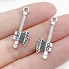 Acessórios para joias DIY de liga, ferramentas domésticas, martelo, chave inglesa, machado, motosserra, régua, pingente, brinco, materiais para ornamentos pendentes