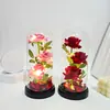 Flor Eterna Ramo de Rosas Pantalla de Lámpara Acrílica Día de San Valentín Chino Día del Maestro Regalo de Cumpleaños Adorno Creativo Luz Nocturna
