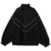 Chaqueta deportiva reflectante de color sólido de marca de moda, nueva chaqueta holgada de otoño e invierno para hombres y mujeres, chaqueta informal versátil para parejas