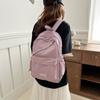 Mochila Escolar de Color Sólido Versión Coreana 2024 para Niñas, Mochila de Estudiante Estilo Japonés, Bolsa de Doble Hombro para Estudiante de Secundaria, Versátil, Ligera, Moda Urbana