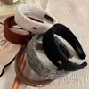 Faixa de Cabeça de Feltro Dourada Maillard para Outono e Inverno para Mulheres, Faixa de Cabeça de Alta Qualidade com Aba Larga e Coroa Alta para Pressionar o Cabelo, Faixa de Cabeça para Lavar o Rosto, Acessório de Cabeça