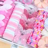 Novos Acessórios de Cabelo Infantis Conjunto de Presilhas de Cabelo Princesa 190 Peças Menina Elegante Ornatos de Cabelo Presilhas de Bebê Elásticos de Cabelo Faixas de Cabelo