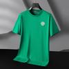 Camiseta de Verão de Manga Curta Jeep Spirit para Homens 2025 Nova Tendência Cor Pura Esportiva Gola Redonda Manga Curta para Homens