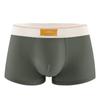 Roupa íntima masculina algodão simples 5A algodão antibacteriano no entrepernas cintura da moda cor sólida cintura confortável respirável calça boxer