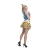 Fantasias de Palhaço Adulto Festa de Festival Show de Mágica Baile de Máscaras Fantasia Engraçada Roupas de Palhaça Feminina
