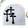Venta Directa de Fábrica Gorro Jacquard Cruzado Popular Europeo y Americano Gorro de Punto Mismo Estilo para Hombres y Mujeres Gorro de Lana Hip-Hop Estilo Caliente Transfronterizo