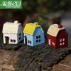 Adornos de resina de 5 colores para casas pequeñas de estilo chino, con musgo, microadornos paisajísticos, accesorios decorativos.