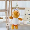 Lindo Bufanda Azul Marino Pato Peluche Colgante Llavero Decoración para Bolso de Pareja Muñeca Juguete Pequeño Juguete de Peluche