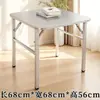 Mesa Plegable de Acero Inoxidable Mesa de Comedor para Exteriores Mesa Cuadrada Comercial Puesto de Mercado Nocturno Parrillada Mesa Plegable de Acero Inoxidable