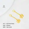 Accesorios Dorados de Alta Retención de Color Colgante de Mariposa Estrella Zircón Pez Koi Colgante Pequeño Cadena de Cola de Pulsera Accesorios de Cuentas