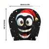 Fundas para reposacabezas con estampado navideño TEMU de comercio exterior transfronterizo, con expresiones divertidas y juguetonas, adecuadas para reposacabezas de coche