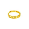 Joyería chapada en oro, anillo de trébol de cuatro hojas moderno y lujoso, mismo estilo que en las joyerías, nuevo diseño de nicho estilo chino, anillo de flor de cuatro pétalos