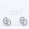 Aretes Coreanos de Aguja de Plata S925 Borla Aretes Largos de Zircón Venta al por Mayor Joyería Nupcial de Verano Fabricante de Aretes