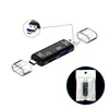 Leitor de Cartão Multifuncional Tipo-C Cinco-em-Um D-188 Tf Android Adaptador USB para Otg2.0 Celular