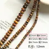 Nicho piedra natural ojo de tigre ágata negra cuentas de ábaco cuentas redondas pulsera collar con cuentas accesorios DIY material cuentas sueltas