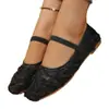 Sapatos Planos de Tela Tamanho Grande para Mulheres, Novo Modelo Primavera 2026, Bico Redondo, Tamanho Grande, Sapatos Preguiçosos de Calçar
