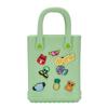 Fábrica em estoque fornecimento bolsa de gelatina EVA bolsa com furos DIY acessórios fofos verão praia simples portátil bolsa pequena