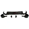 Adequado para Difusor Traseiro Lip para Audi A7 A7L Modificado Difusor Traseiro Rs7-R com Luzes, Pintura Preta Brilhante