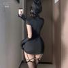 Xianyi Lencería Sexy Diablito Oscuro Halloween Pura Tentación Uniforme de Enfermera Tentación Nightclub Ropa Sexy para Mujer 8035