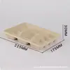 Caja de Almuerzo Desechable de Pulpa de Caña de Azúcar Caja de Embalaje Biodegradable para Llevar Caja Bento de Pulpa de Papel Tazón para Hamburguesa y Ensalada