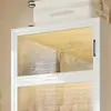 Armario de Acero Hogar Dormitorio Ropa Colcha Gabinete de Almacenamiento Armario de Pie para Niños Habitación de Alquiler Almacenamiento a Prueba de Polvo Perchero