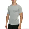 Ropa Deportiva de Compresión Transpirable de Alta Elasticidad para Hombres en Verano, Tops Deportivos Ajustados de Secado Rápido de Manga Corta para Correr, Baloncesto y Entrenamiento