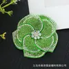 Parche de Tela Exquisito de Alta Gama con Flor de Pedrería 3D Material para Broche Hecho a Mano DIY Accesorios Decorativos para Ropa y Cabello