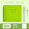 Insert de caneta capa dura livro de palavras couro PU compacto portátil à prova d'água insert de caneta de cinto caderno caderno caderno atacado